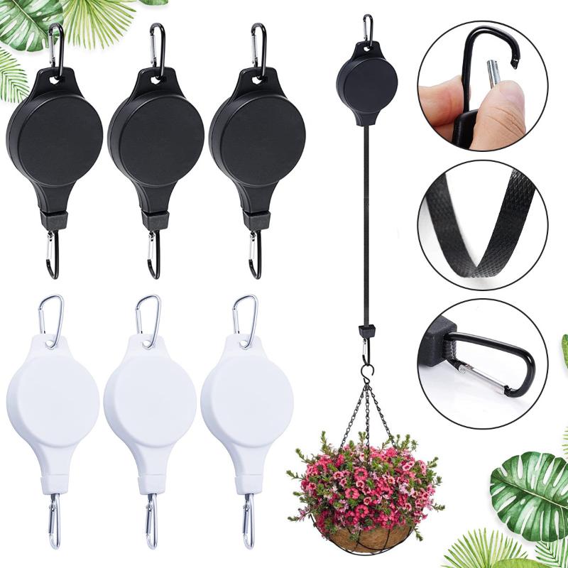 Gardening Tools Basket - Gancio a carrucola regolabile e retrattile