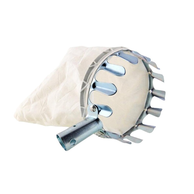 Gardening Tools Basket - Testina di raccolta frutta in metallo,