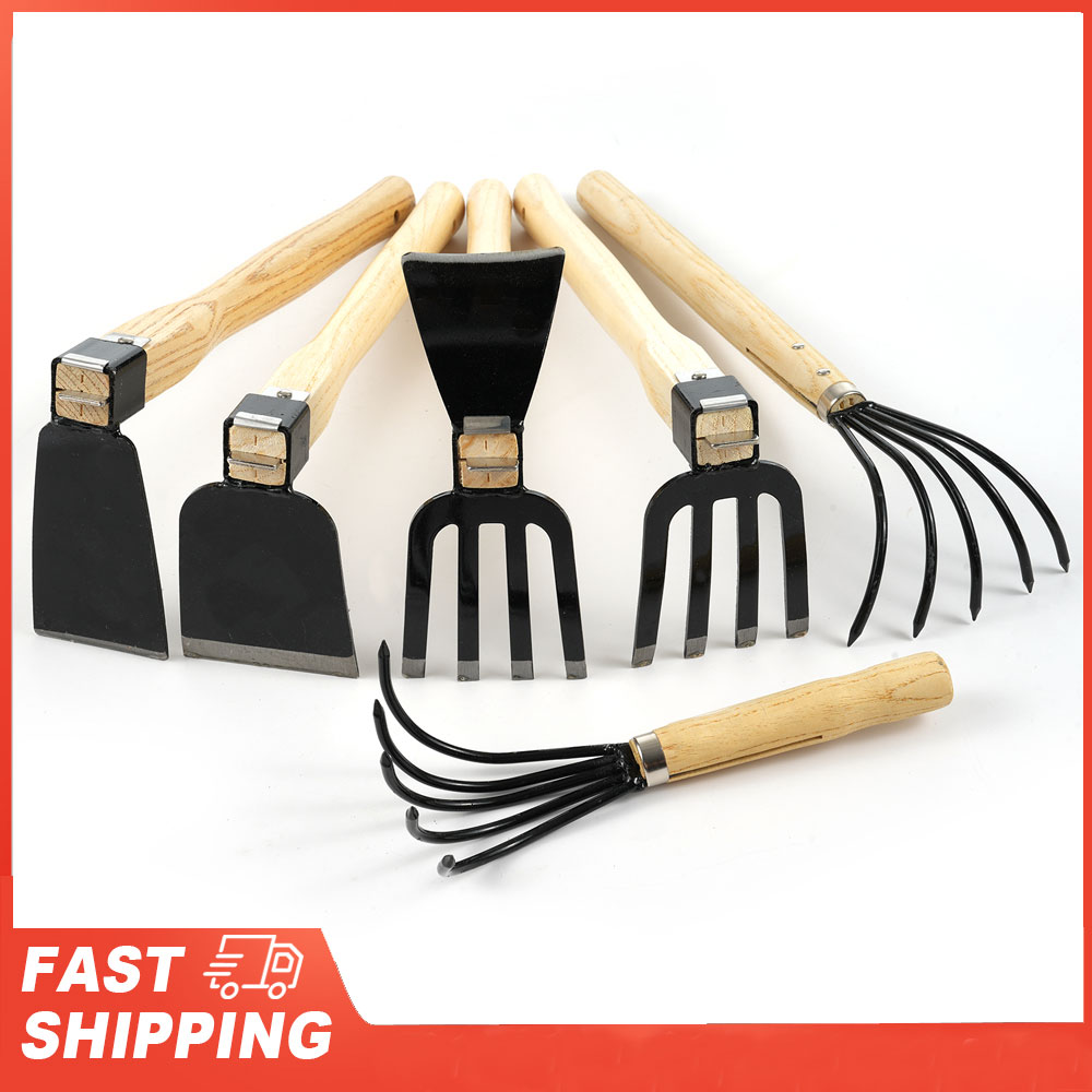 Gardening Tools On Sale - Rastrello a 5 artigli con manico