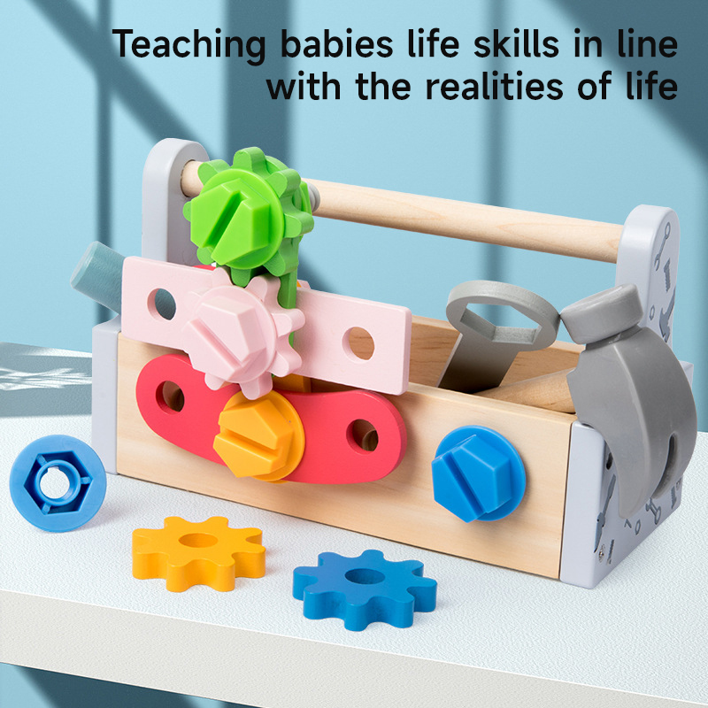 Gardening Tools Kids Set - Cassetta degli Attrezzi in Legno per