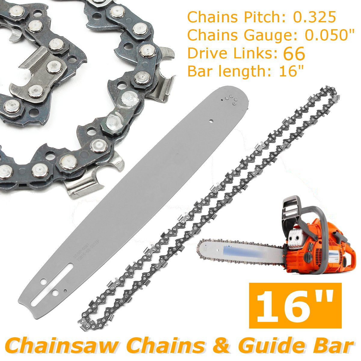 Husqvarna Chainsaw 450 - Barra guida catena e motosega, catena