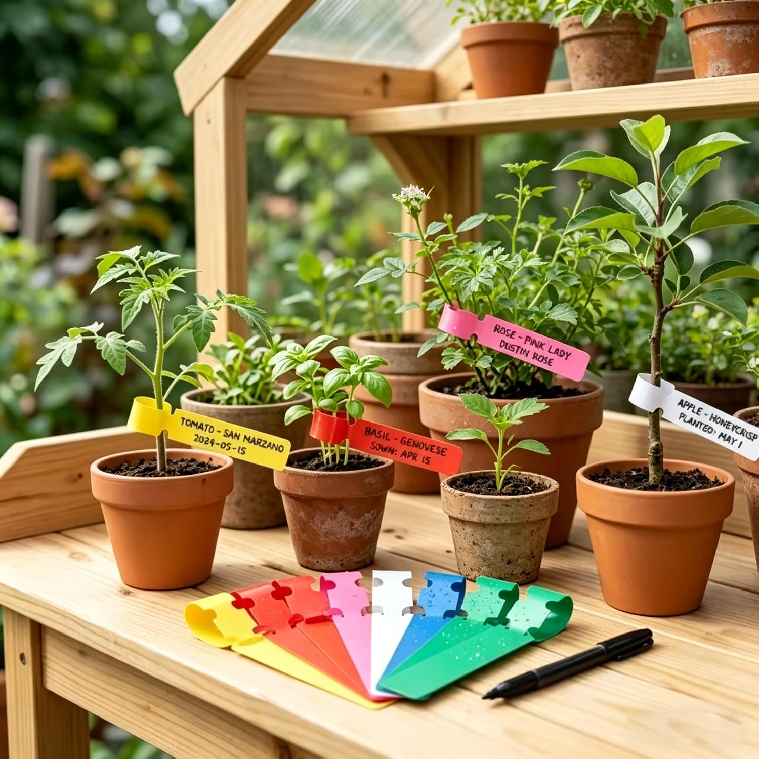 Gardening Tools Labeled - 100 pezzi di etichette impermeabili per