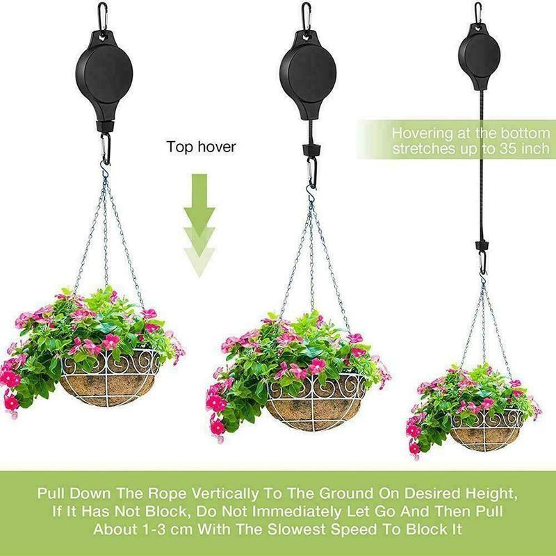 Gancio a carrucola regolabile  - Gardening Tools Basket recensione e prezzo