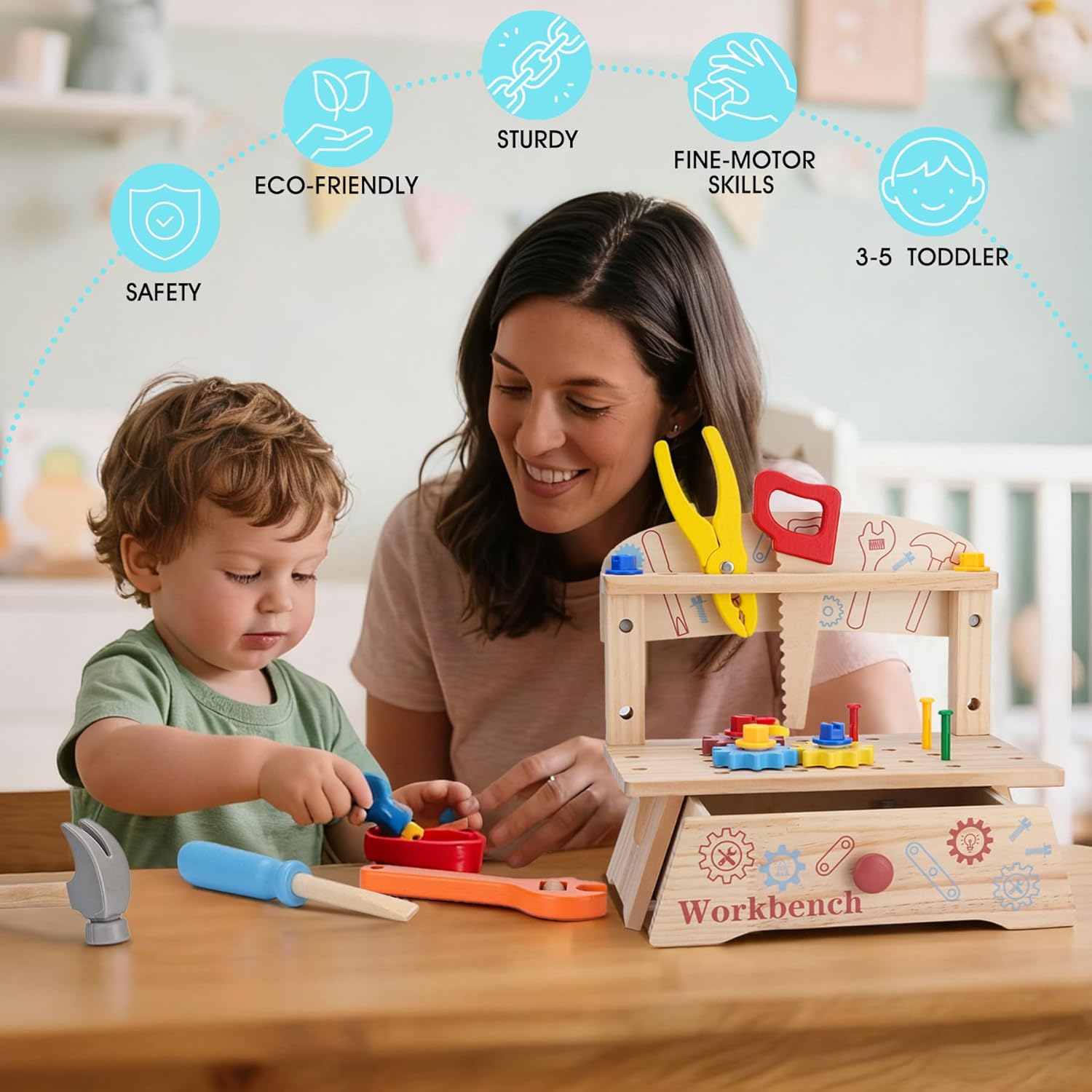 Panca per attrezzi in legno pe - Gardening Tools Kids Set recensione e prezzo