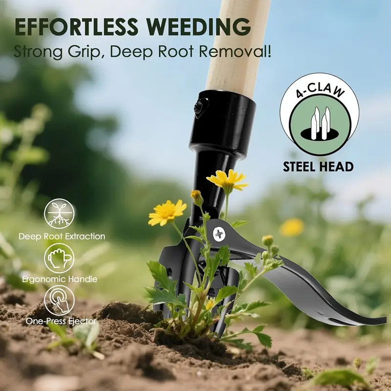 Estrattore di erbacce a 4 poli - Gardening Tools On Sale recensione e prezzo